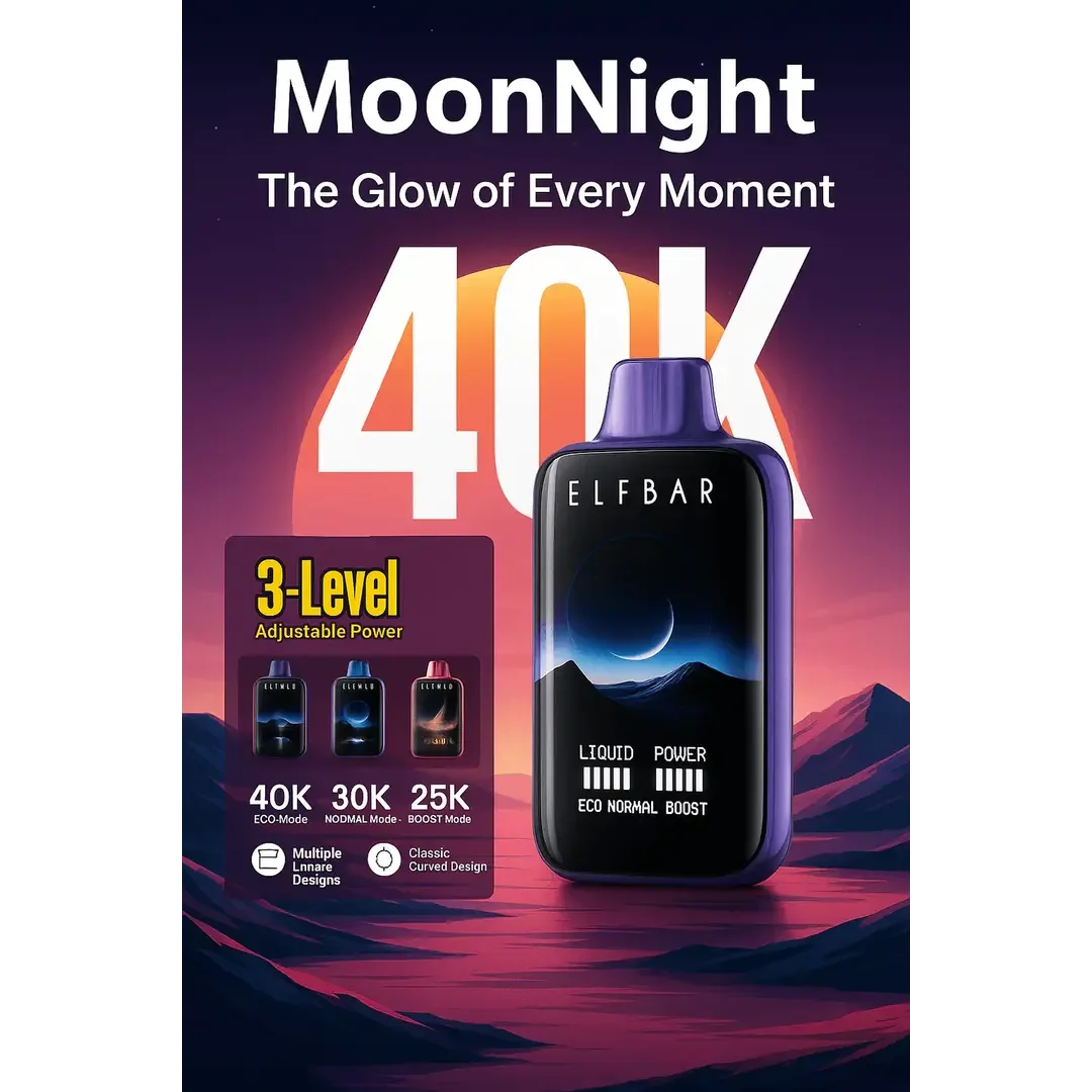 Elf Bar Moonnight 40K – Rose Syrup 40000 Puffs - Buy Authentic Vape in Jaipur - Vape Shop Jaipur