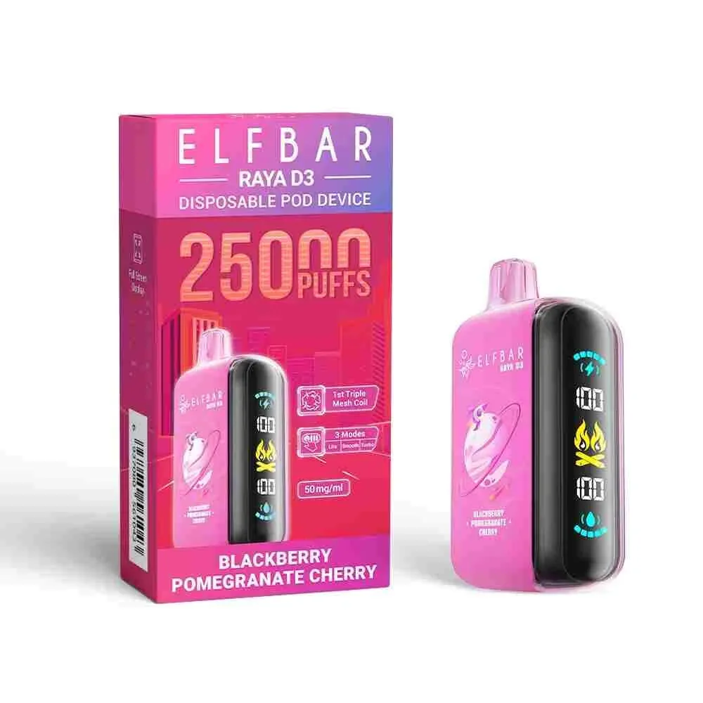 Elf Bar Raya D3 Blackberry Pomegranate Cherry – 25000 - Buy Authentic Vape in Jaipur - Vape Shop Jaipur