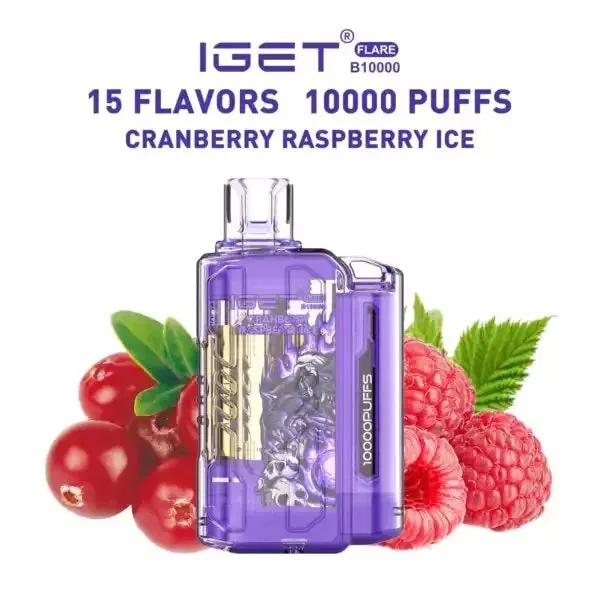 Iget Flare B10000 – Cranberry Raspberry Ice - Buy Authentic Vape in Jaipur - Vape Shop Jaipur