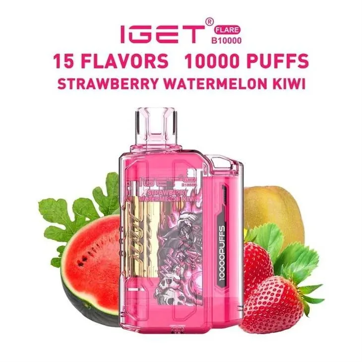 Iget Flare B10000 – Strawberry Watermelon Kiwi - Buy Authentic Vape in Jaipur - Vape Shop Jaipur