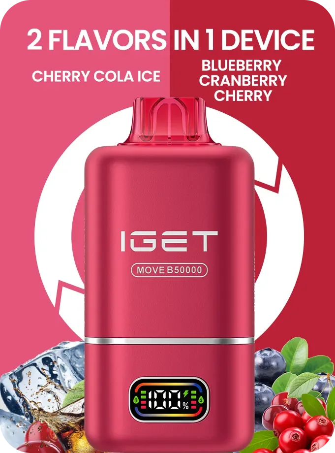 Iget Move B50000 (50k Puffs – 2 Flavours In 1 Device) - Buy Authentic Vape in Jaipur - Vape Shop Jaipur