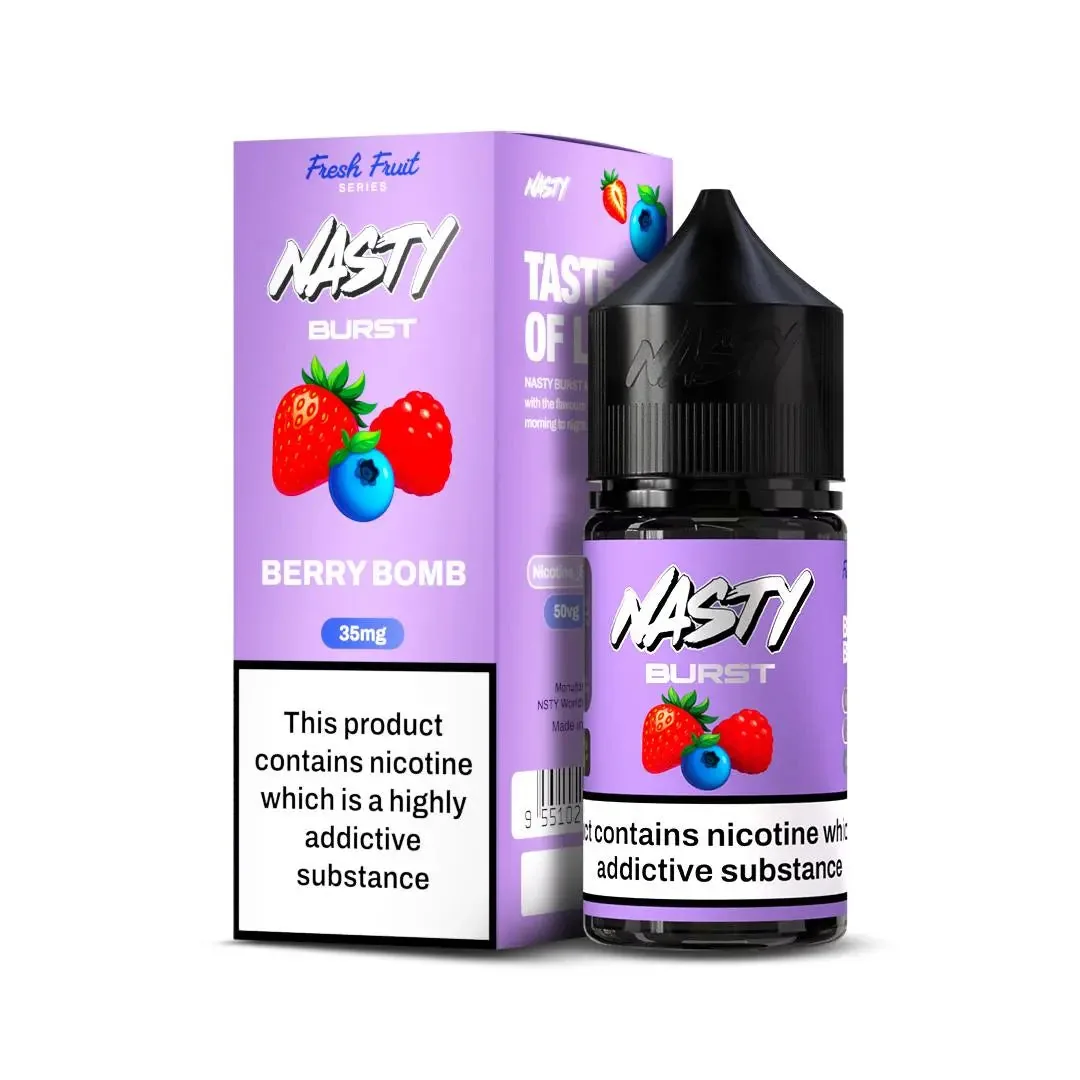 Nasty Burst Nic Salts – Berry Bomb - Buy Authentic Vape in Jaipur - Vape Shop Jaipur