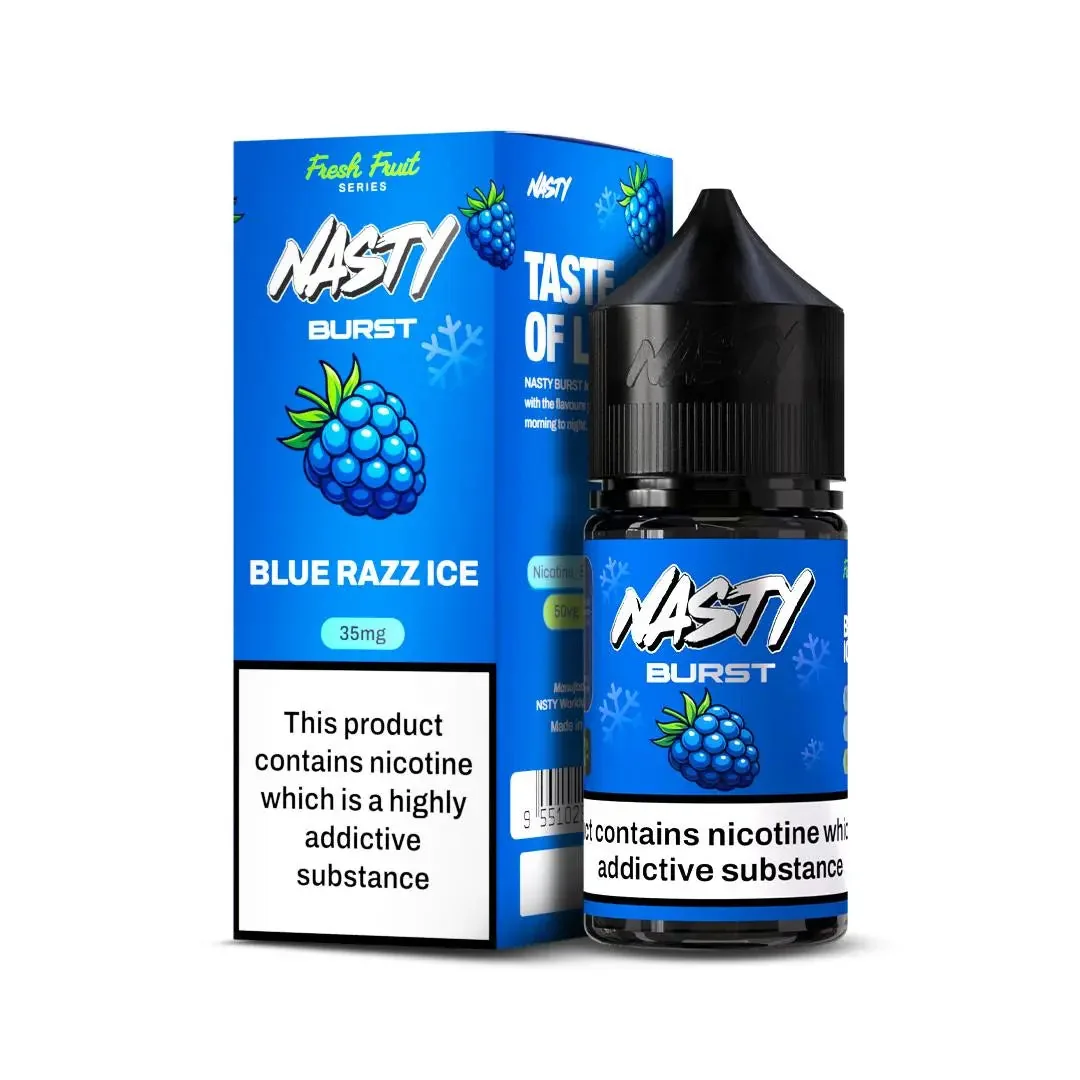 Nasty Burst Nic Salts – Blue Razz Ice - Buy Authentic Vape in Jaipur - Vape Shop Jaipur