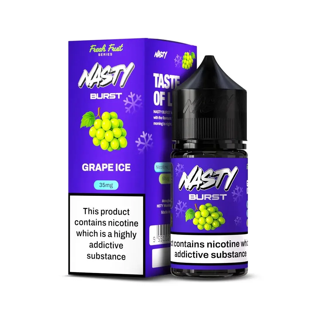 Nasty Burst Nic Salts – Grape Ice - Buy Authentic Vape in Jaipur - Vape Shop Jaipur