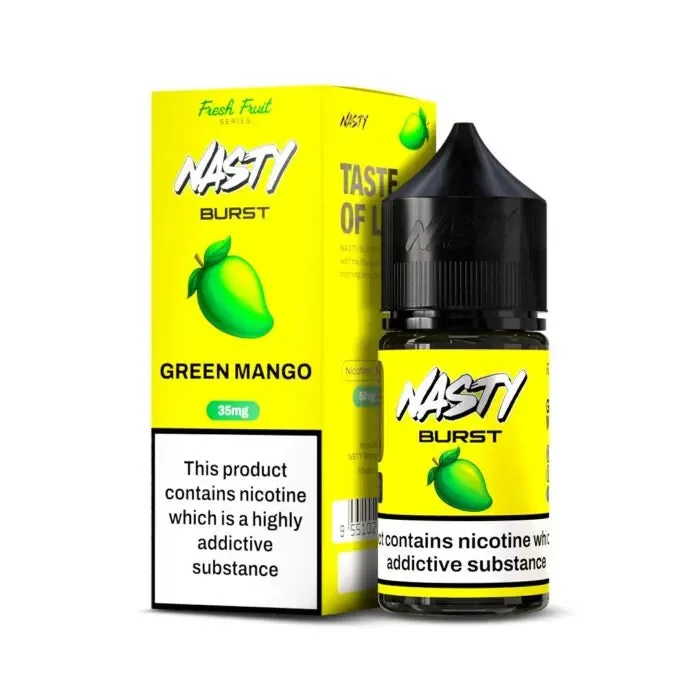 Nasty Burst Nic Salts – Green Mango - Buy Authentic Vape in Jaipur - Vape Shop Jaipur