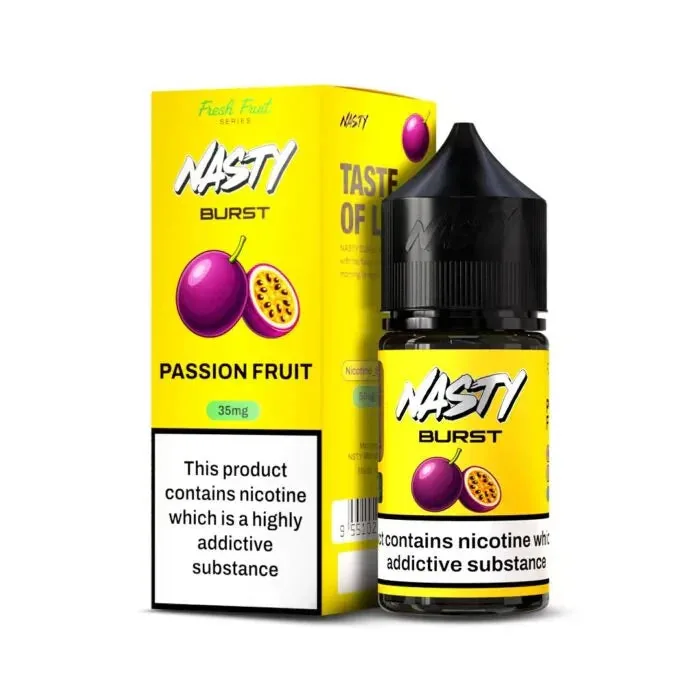 Nasty Burst Nic Salts – Passion Fruit - Buy Authentic Vape in Jaipur - Vape Shop Jaipur