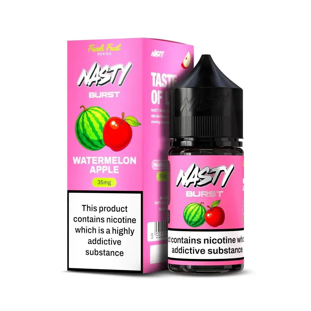 Nasty Burst Nic Salts – Watermelon Apple - Buy Authentic Vape in Jaipur - Vape Shop Jaipur