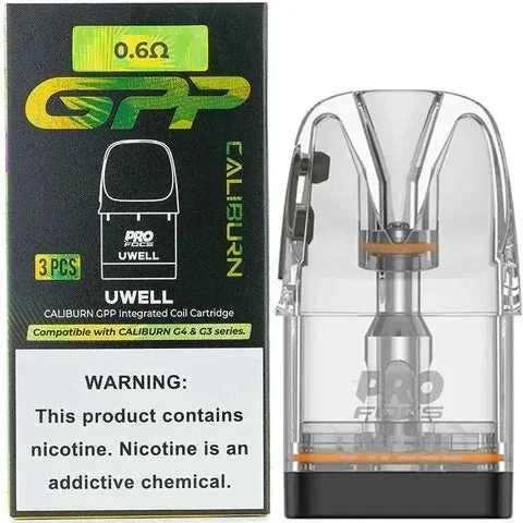 Uwell Caliburn Gpp Replacement Pod (0 6ω) - Buy Authentic Vape in Jaipur - Vape Shop Jaipur